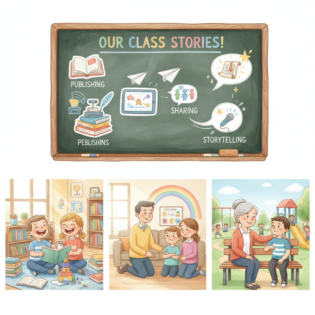 A sequence showing different meaningful relationships: a pair of friends laughing together, a family resolving a conflict, and a mentor giving advice to a younger person.